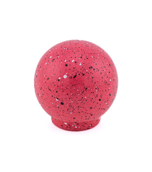 Pomo de mueble en madera de haya rosa oscuro y negro y blanco Mezcla