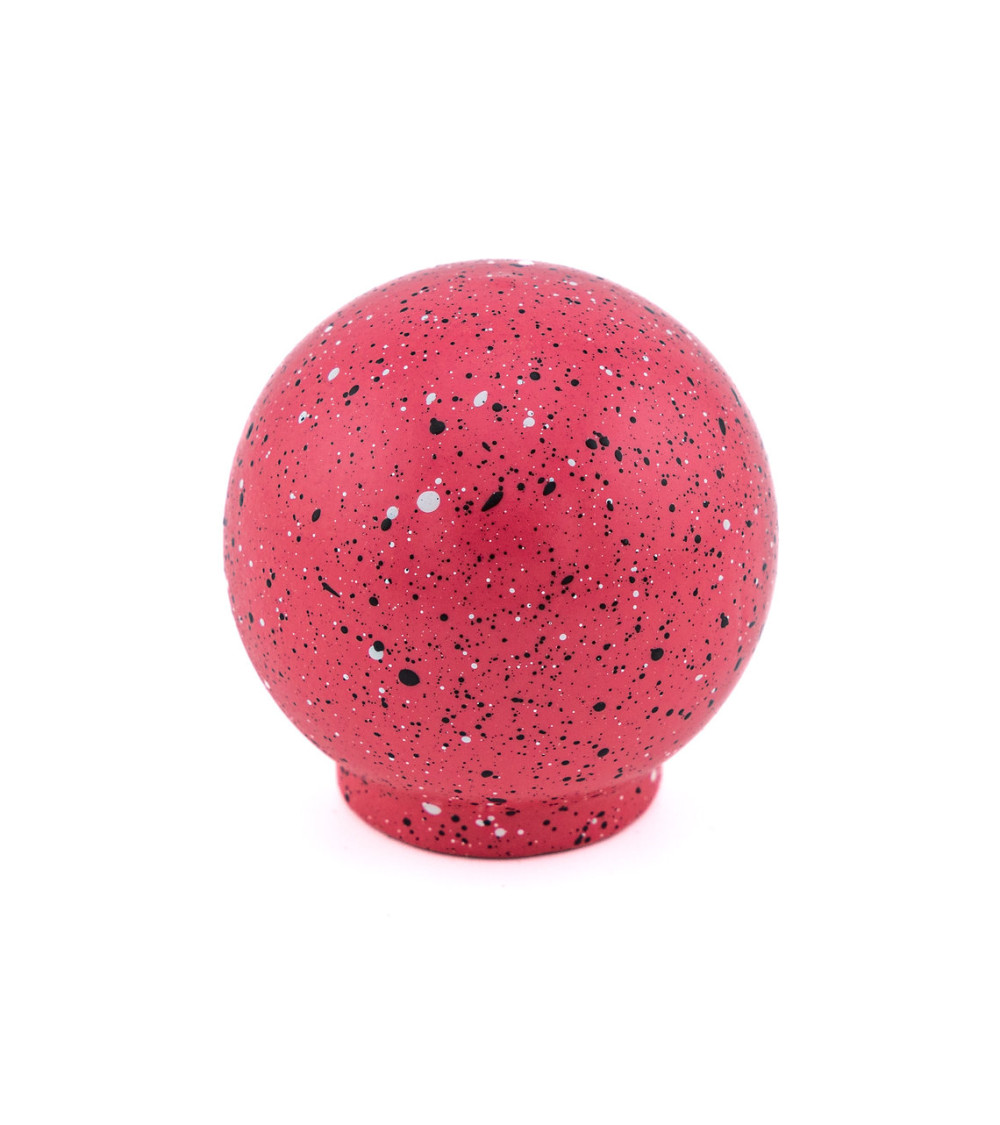 Pomo de mueble en madera de haya rosa oscuro y negro y blanco Mezcla