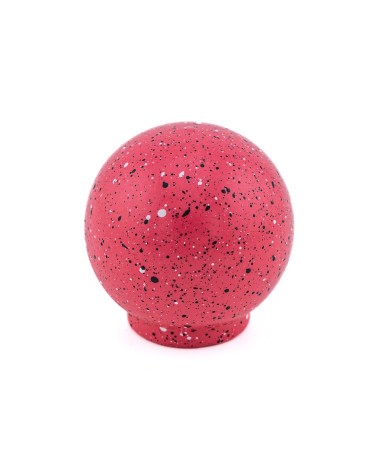 Pomo de mueble en madera de haya rosa oscuro y negro y blanco Mezcla