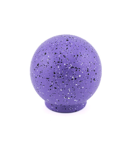 Pomo de mueble de madera de haya violeta y negro y blanco Mezcla