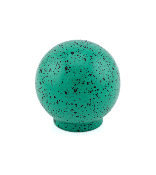 Pomo de mueble de madera de haya verde y negro Mezcla