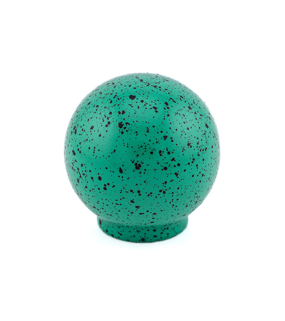 Pomo de mueble de madera de haya verde y negro Mezcla