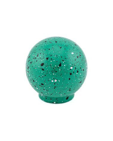 Pomo de mueble de madera de haya verde negro y blanco Mezcla