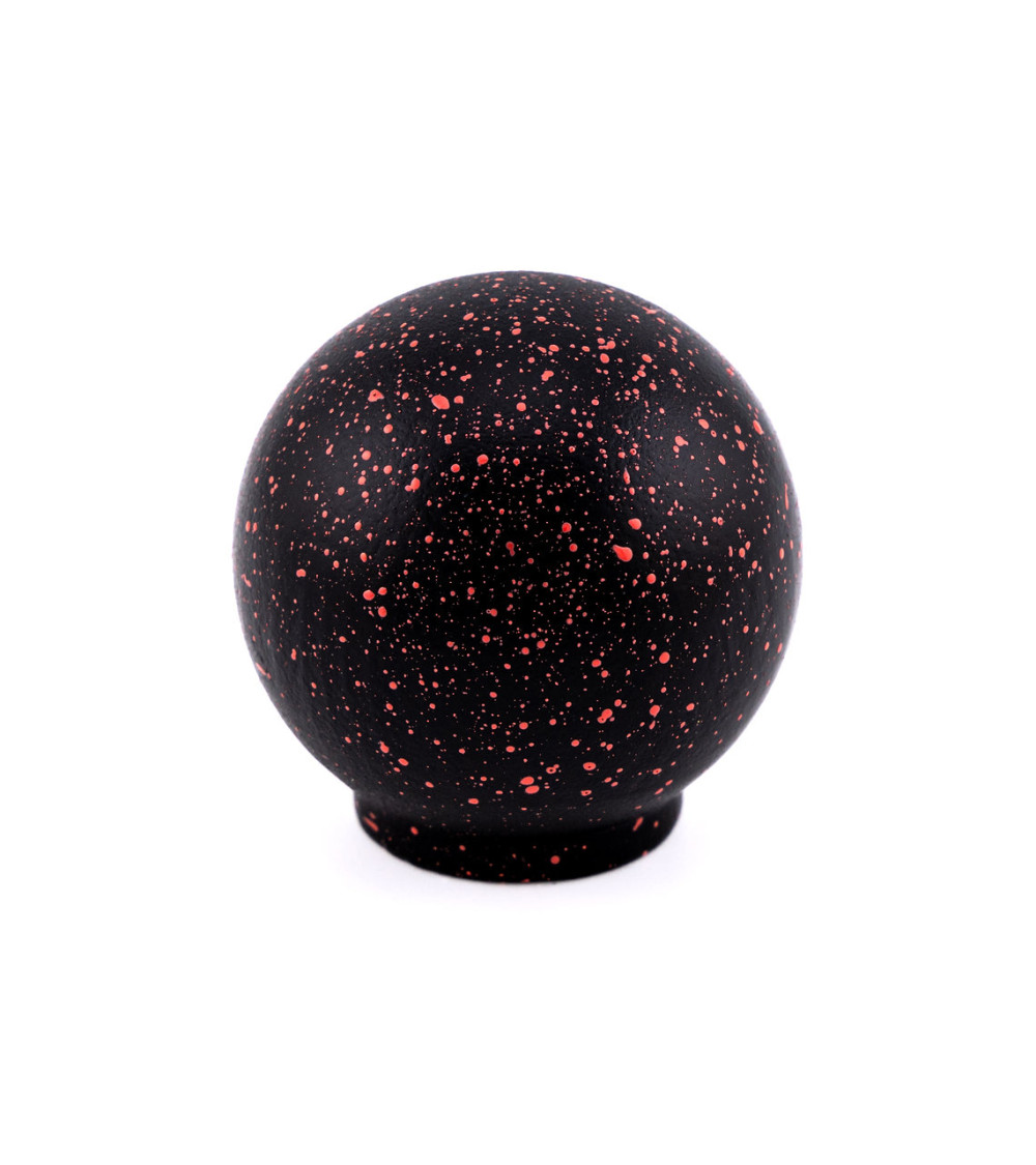 Pomo de mueble de madera de haya negro y rojo Mezcla