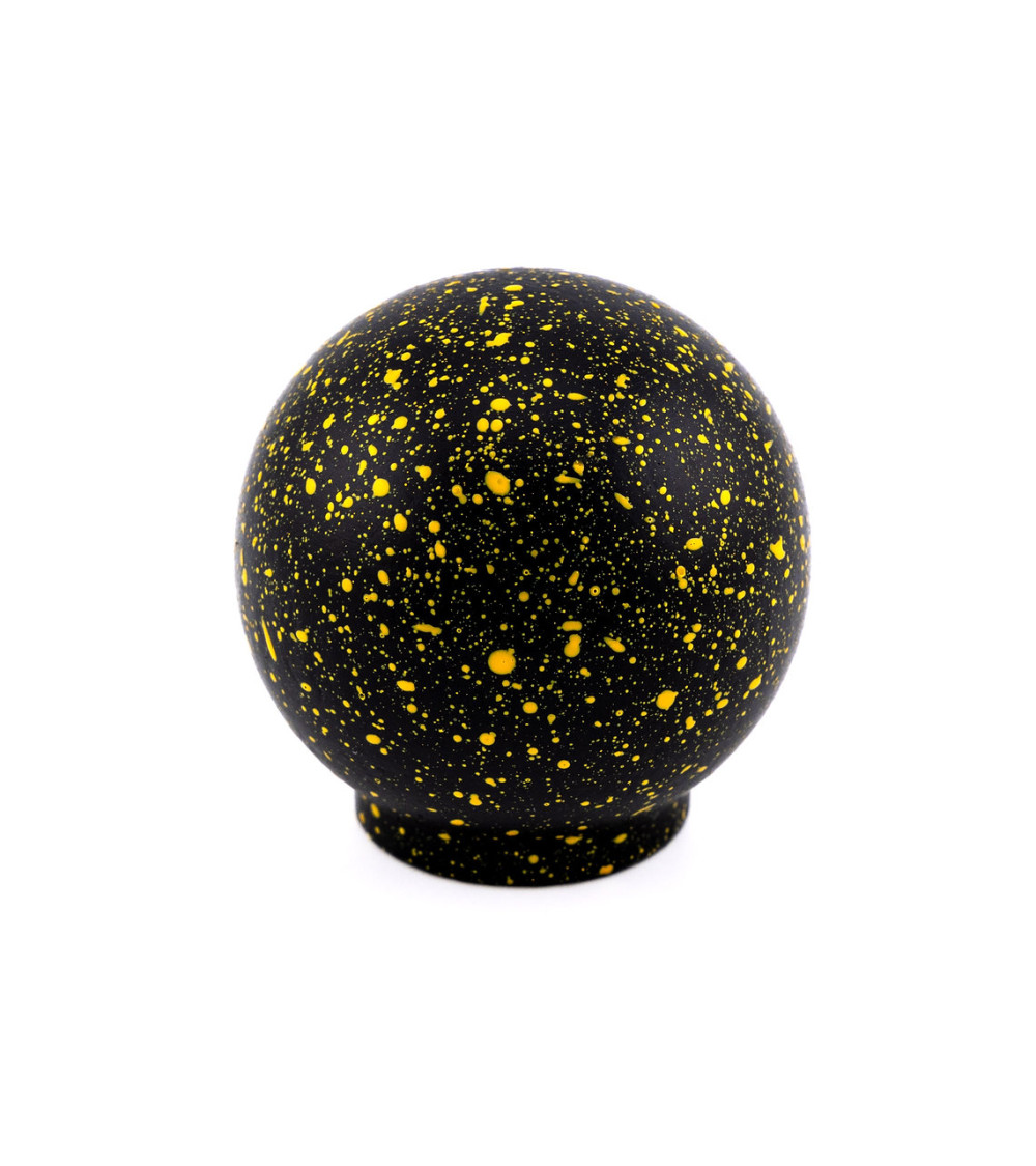 Pomo de mueble de madera de haya negro y amarillo Mezcla