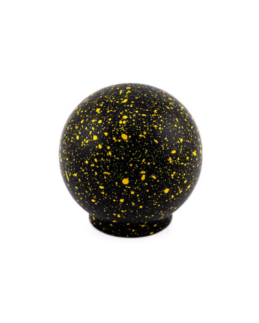 Pomo de mueble de madera de haya negro y amarillo Mezcla