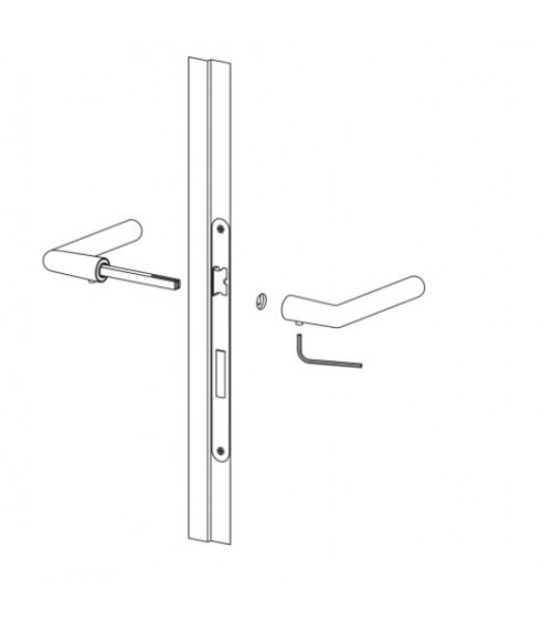 Manilla de puerta blanca sin placa VERUM Pure, diseño minimalista 2022 - manilla de diseño