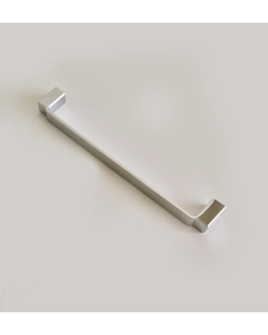 Tirador de mueble cromo pulido AMARO tirador de diseño vista de perfil