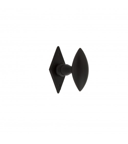Manija de puerta negra en hierro 254 - manija de diseño