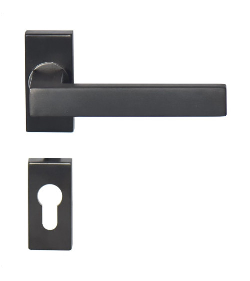 Tirador MAJESTEA Roseta Rectangular Antracita PVD