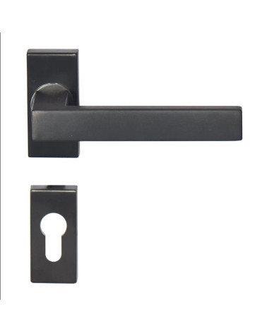 Tirador MAJESTEA Roseta Rectangular Antracita PVD