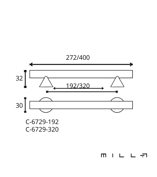 Tirador de mueble cromo pulido ROG tirador de diseño