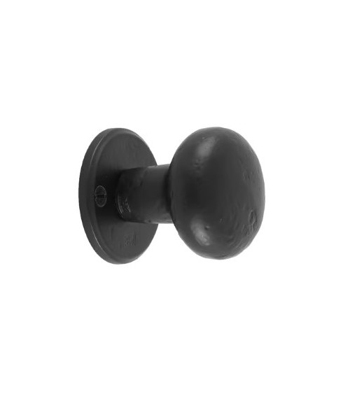 PAR BOTÓN DE PUERTA PHR /50 HIERRO ENVEJECIDO - NEGRO (VO) 45mm