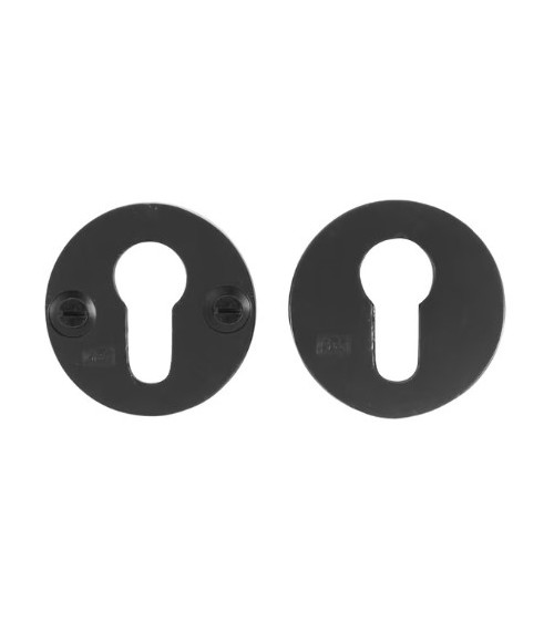 JUEGO DE ESCUDO DE SEGURIDAD /50 HIERRO ENVEJECIDO - NEGRO (VO)