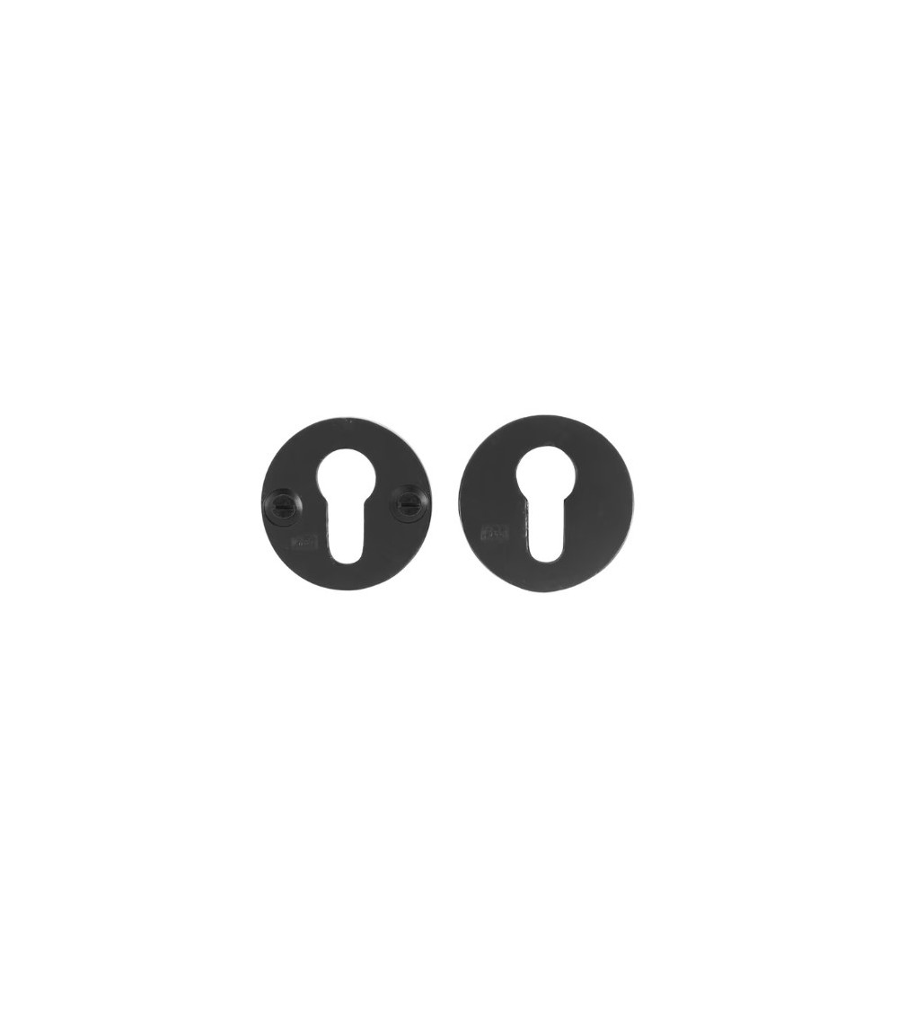 JUEGO DE ESCUDO DE SEGURIDAD /50 HIERRO ENVEJECIDO - NEGRO (VO)