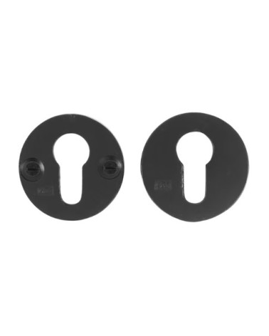 JUEGO DE ESCUDO DE SEGURIDAD /50 HIERRO ENVEJECIDO - NEGRO (VO)