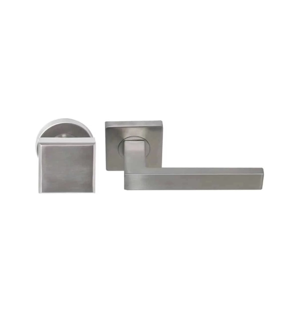 Conjunto de tiradores de rellano en inox macizo para uso intensivo - modelo Majestea/Quatre