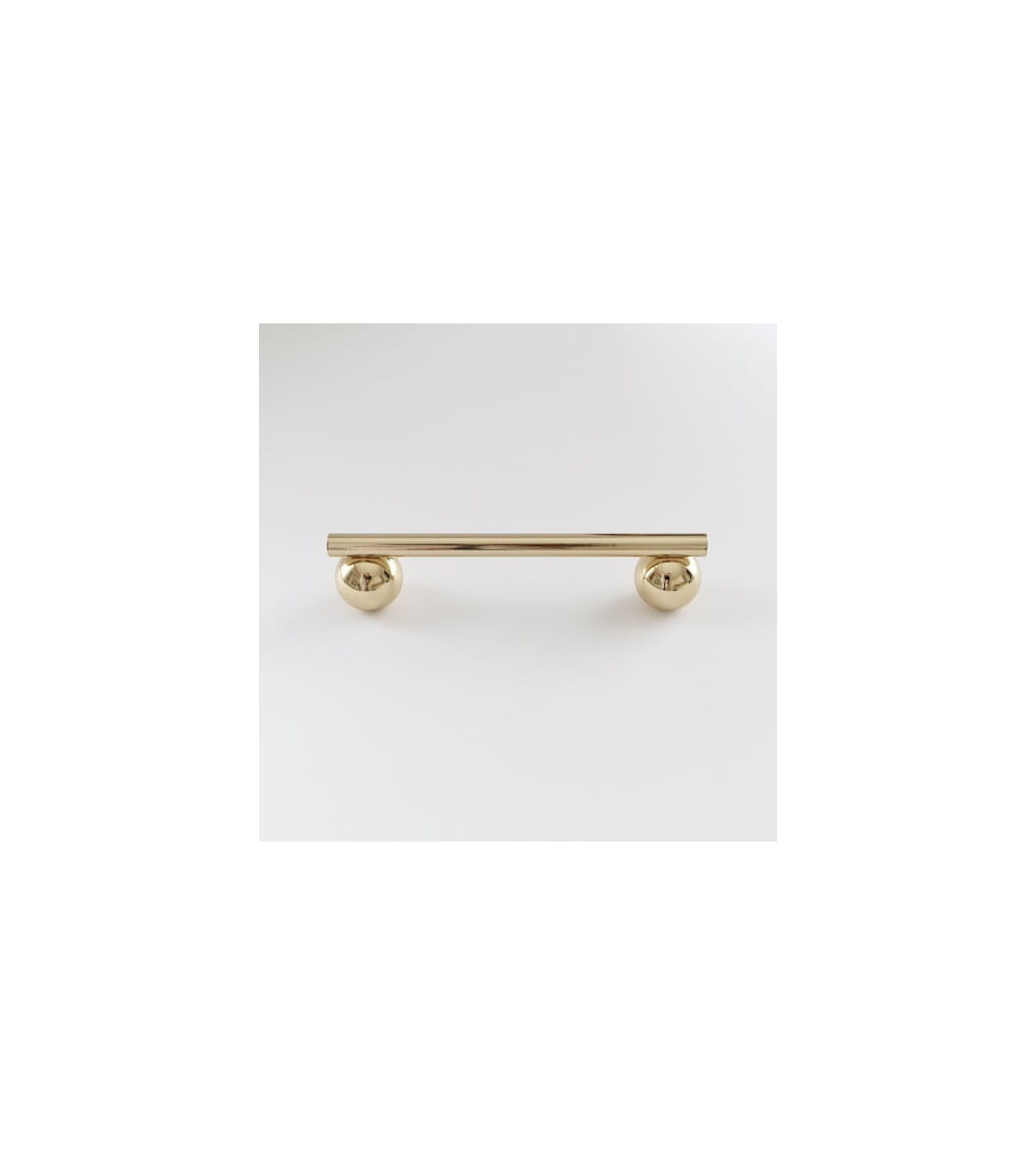 Tirador de mueble en latón brillante modelo 04