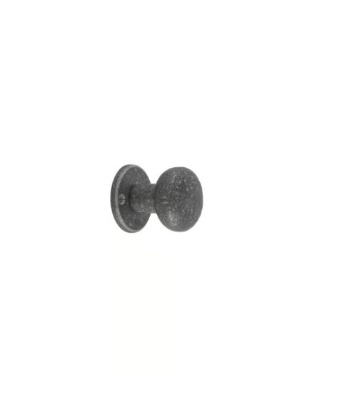 PAR BOTÓN DE PUERTA PHR /50 HIERRO ENVEJECIDO - NEGRO (VO) 45mm