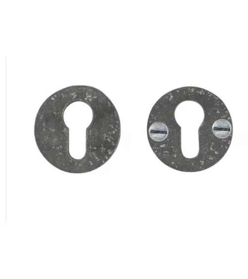 JUEGO DE ESCUDO DE SEGURIDAD /50 HIERRO ENVEJECIDO - NEGRO (VO)