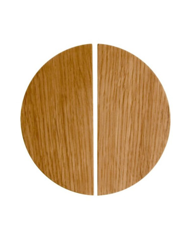 Tirador de mueble semicircular de madera