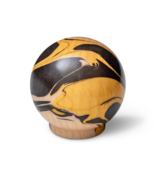 Botón de mueble de madera de haya amarillo