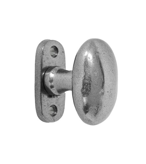 Botón de puerta cromado de hierro 1020 - tirador de diseño