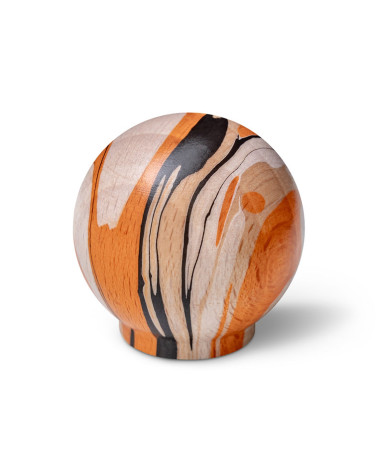 Botón de mueble de madera de haya naranja