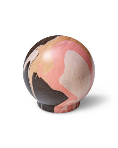 Botón de mueble de madera de haya rosa