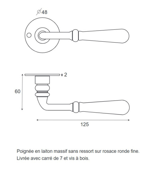 Beynac Latón + Roseta Llave Habitación