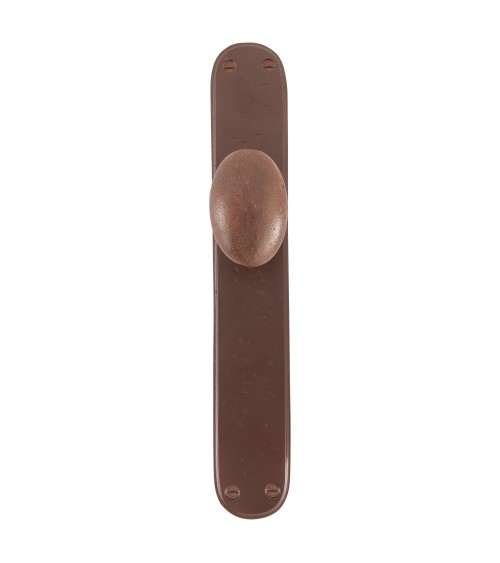 Manija de puerta oxidada de hierro 1018 - manija de diseño