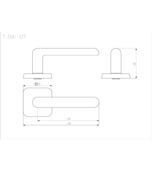 Tirador de puerta oro pulido NOX tirador de diseño