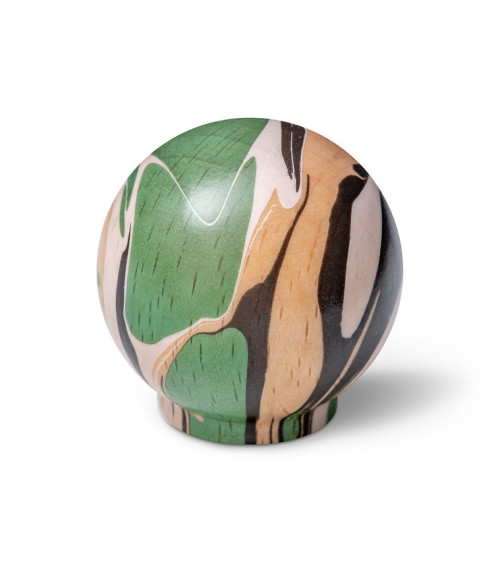 Botón de mueble de madera de haya Verde intenso