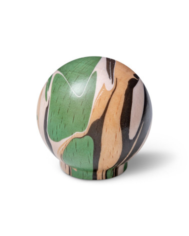 Botón de mueble de madera de haya Verde intenso