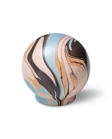 Botón de mueble de madera de haya Azul claro