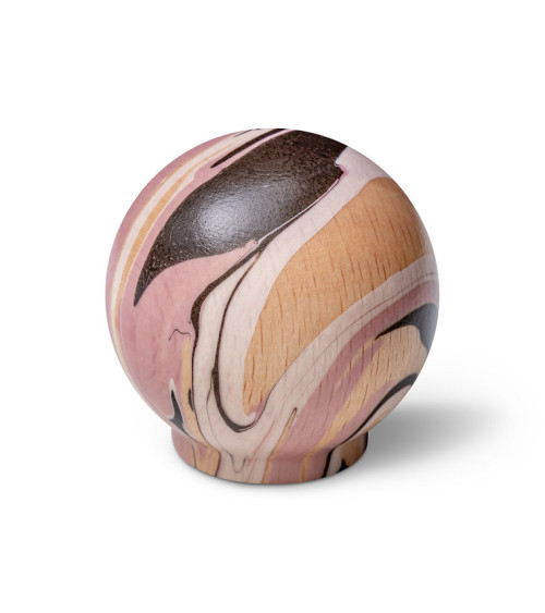 Botón de mueble de madera de haya Lila