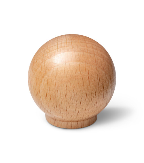 Botón de mueble de madera de haya
