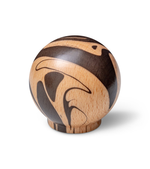 Botón de mueble de madera de haya Americano