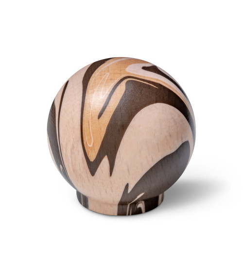 Botón de mueble de madera de haya Espresso