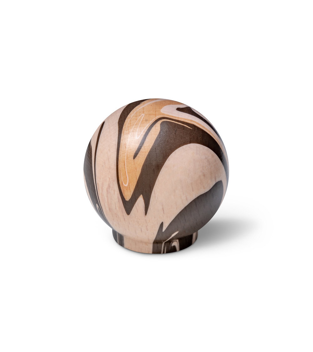 Botón de mueble de madera de haya Espresso