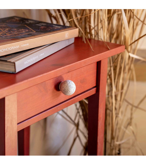 Pomo de mueble de madera de haya Blanco y negro Mezcla