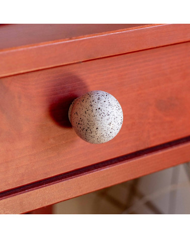 Pomo de mueble de madera de haya Blanco y negro Mezcla