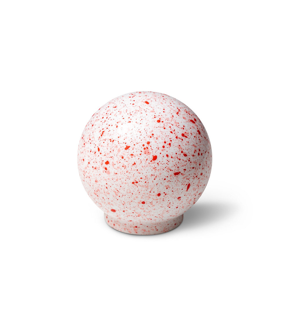 Botón de mueble de madera de haya Mousse aux framboises Mélange por Blanc