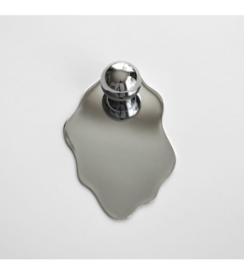 Tirador de mueble ostra cromado