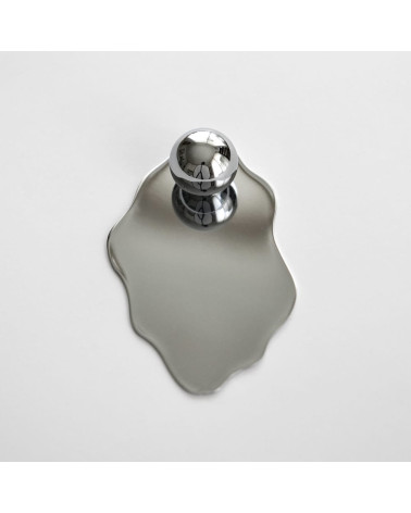 Tirador de mueble ostra cromado