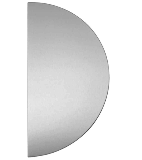Placa de empuje media luna en INOX