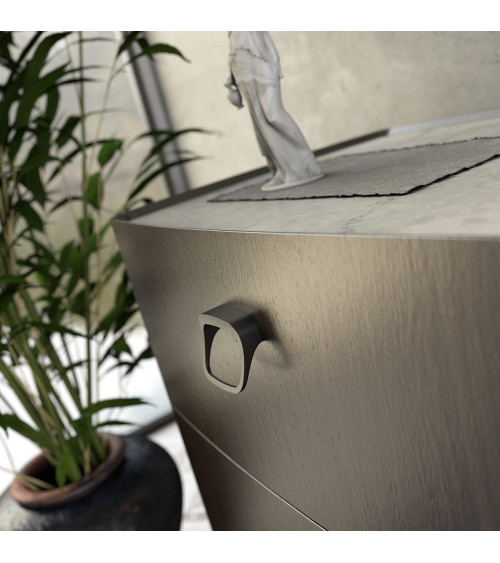 Tirador de mueble blanco LAGO-1 tirador de diseño