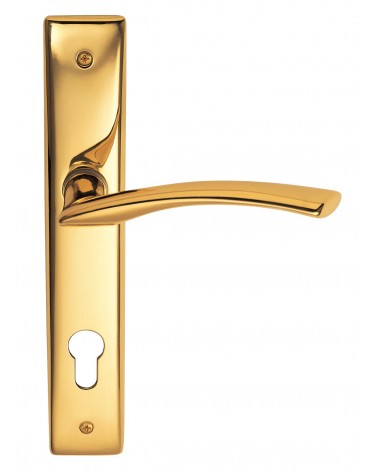 Tirador de puerta sobre placa longitudinal Mandelli Zoom diseño
