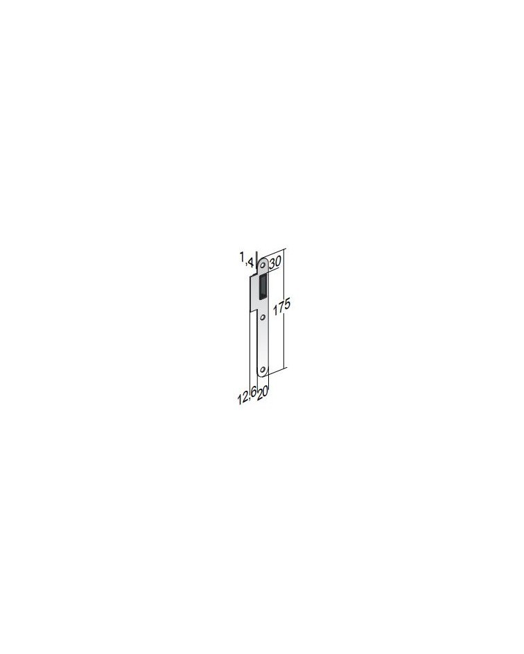 Cerradero de dormant para cerradura magnética CLE L / WC - diseño