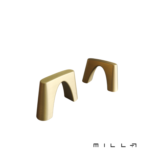 Tiradora de mueble oro mate SID tiradora de diseño